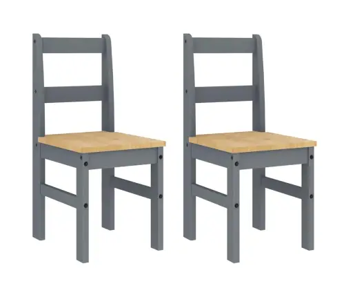 4-Daļīgs Pusdienu Mēbeļu Komplekts Panama, Pelēka Priedes Koks Vidaxl