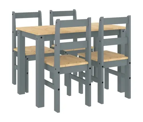 5-Osaline Söögilauakomplekt "Panama", Hall Männipuit