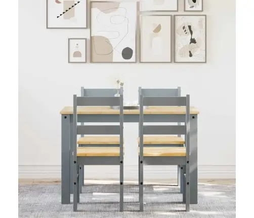 5-Osaline Söögilauakomplekt "Panama", Hall Männipuit