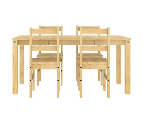 5-Osaline Söögilauakomplekt "Panama", Männipuit