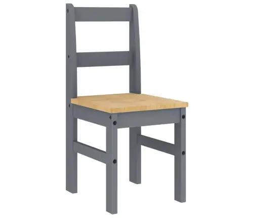 5-Daļīgs Pusdienu Mēbeļu Komplekts Panama, Pelēka Priedes Koks Vidaxl