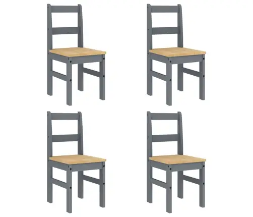 Valgomojo Komplektas Panama, 5 Dalių, Pilka Pušies Masyvas