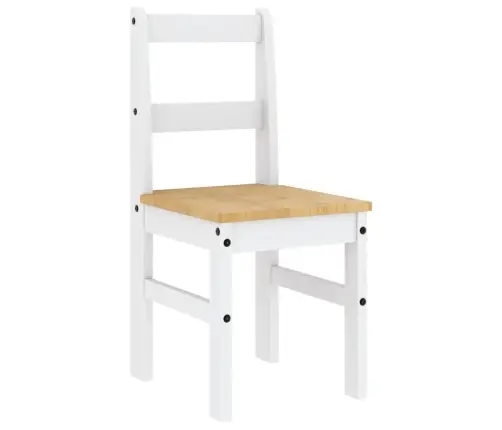 7-Daļīgs Pusdienu Mēbeļu Komplekts Panama, Balta Priedes Koks Vidaxl