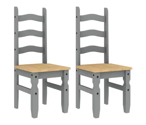 3-Daļīgs Pusdienu Mēbeļu Komplekts Panama, Pelēka Priedes Koks Vidaxl