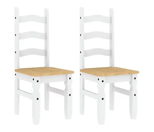 3-Daļīgs Pusdienu Mēbeļu Komplekts Panama, Balta Priedes Koks Vidaxl