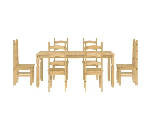 Valgomojo Komplektas Panama, 7 Dalių, Pušies Masyvas