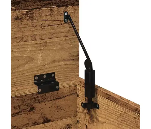 Uzglabāšanas Kaste Ar Vāku Vecs Koks 30X35X35 Cm Inženierijas Koks Vidaxl