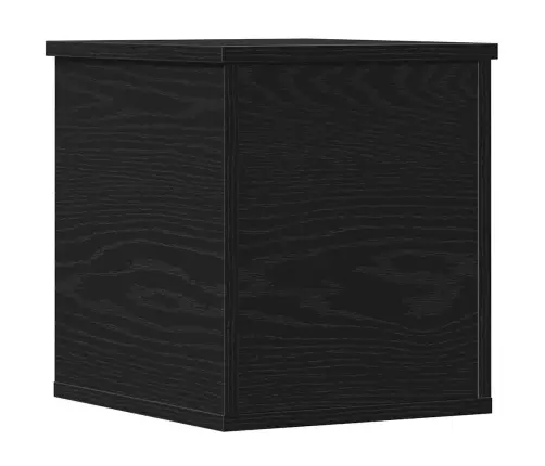 Salvestuskarp Ladustamisega Must Tamm 30 X 35 X 35 Cm Tehispuit