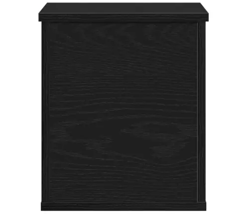 Salvestuskarp Ladustamisega Must Tamm 30 X 35 X 35 Cm Tehispuit