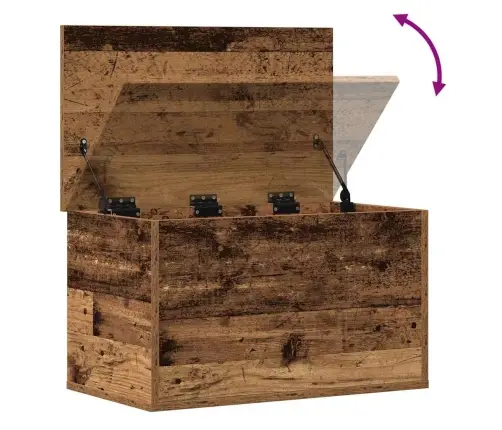 Uzglabāšanas Kaste No Vecā Koka 60X35X35 Cm Vidaxl