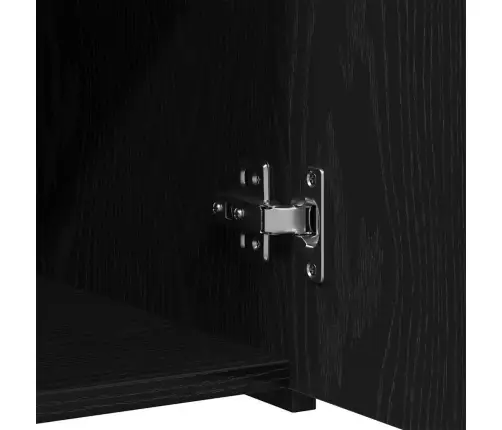 Bufete Melna Ozola 30X42,5X93 Cm Izstrādāta Koks Vidaxl