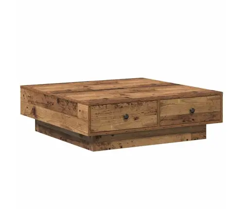 Kafijas Galds Vecs Koks Pārstrādāts Koks 90 X 90 X 28 Cm Vidaxl
