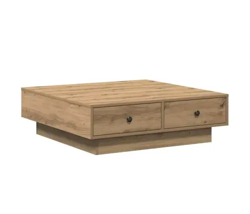 Kafijas Galdiņš Ozola Masīvkoks Finieris, Mdf 90 X 90 X 28 Cm Vidaxl Kafijas Galdiņš Ozola Masīvkoks Finieris, Mdf 90 X 90 X 28 Cm Vidaxl