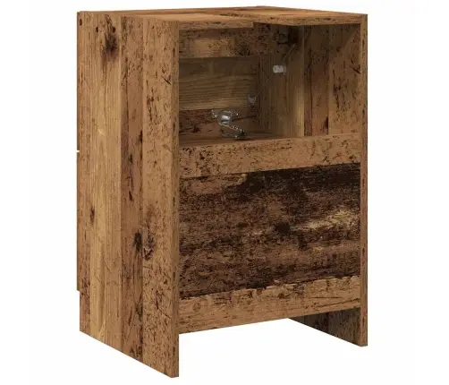 Vonios Spintelė Su Stalčių Senovinis Medis 40 X 37 X 59 Cm