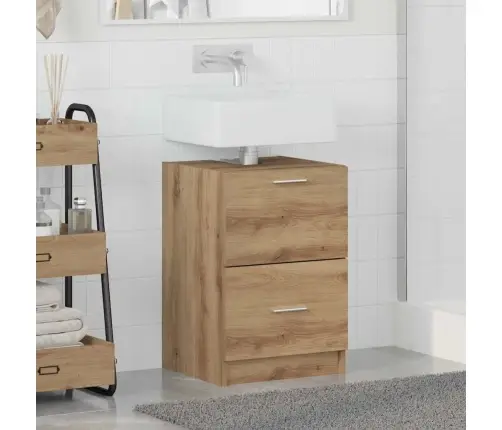 Izlietnes Skapītis Ar Atvilktni Artisānā Ozols 40 X 37 X 59 Cm Vidaxl