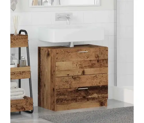 Izlietnes Skapītis Vecs Koks 59 X 37 X 59 Cm Inženierijas Koks Vidaxl