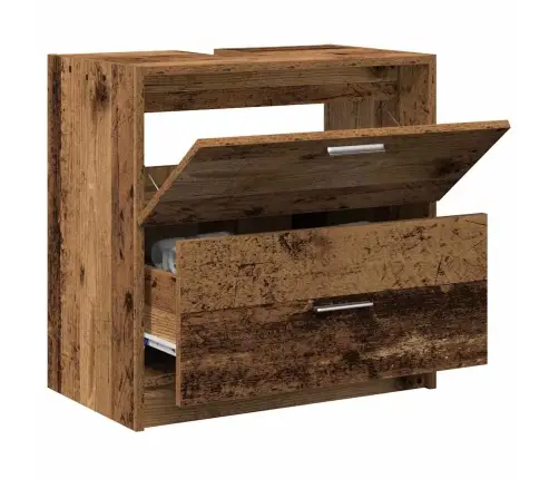 Izlietnes Skapītis Vecs Koks 59 X 37 X 59 Cm Inženierijas Koks Vidaxl