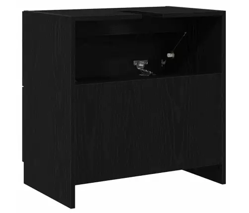 Vonios Spintelė Juodas Ąžuolas 59 X 37 X 59 Cm Apdirbta Mediena