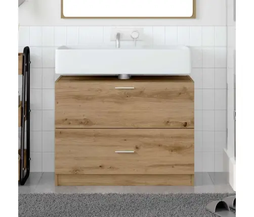 Vannitoa Kapp Sahtliga Käsitööpuu 78 X 37 X 59 Cm Tehispuit