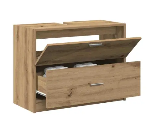 Vannitoa Kapp Sahtliga Käsitööpuu 78 X 37 X 59 Cm Tehispuit