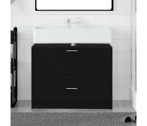 Vonios Spintelė Juodas Ąžuolas 78 X 37 X 59 Cm Apdirbta Mediena