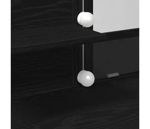 Makiažo Stalas Su Stalčių Juodas Ąžuolas 100 X 40 X 130 Cm