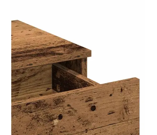 Tualetes Galds Ar Led Vecs Koks 100X40X120 Cm Vidaxl