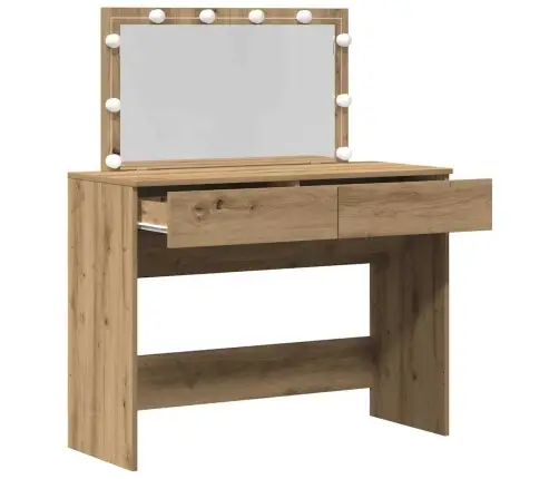 Tualetes Galdiņš Ar Led Artisan Ozola 100X40X120 Cm Vidaxl Tualetes Galdiņš Ar Led Artisan Ozola 100X40X120 Cm Vidaxl
