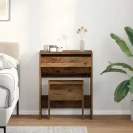 Tērpu Galds Vecs Koks 60 X 40 X 75 Cm Inženierijas Koks Vidaxl