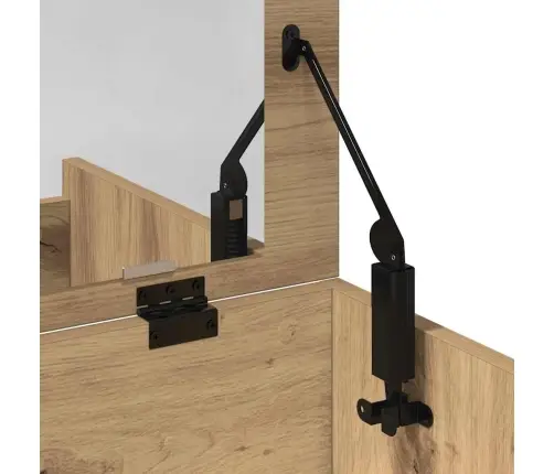 Grima Galdiņš Ar Spoguli Artisan Oak Inženierijas Koks Vidaxl
