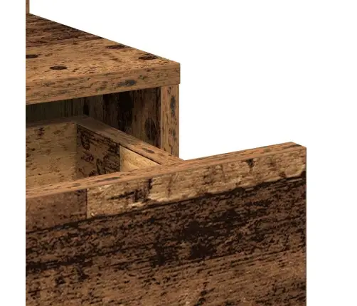 Meigilaud Sahtliga Uksega Vana Puit 80 X 35 X 132 Cm Tehispuit