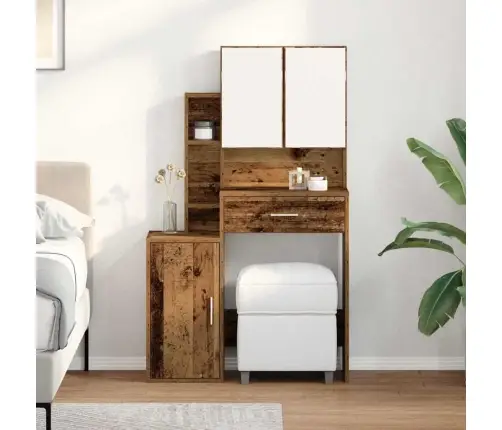 Meigilaud Sahtliga Uksega Vana Puit 80 X 35 X 132 Cm Tehispuit