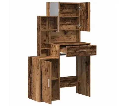 Meigilaud Sahtliga Uksega Vana Puit 80 X 35 X 132 Cm Tehispuit