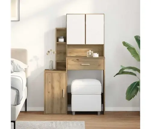 Meigilaud Sahtliga Käsitöötamm 80 X 35 X 132 Cm Tehispuit