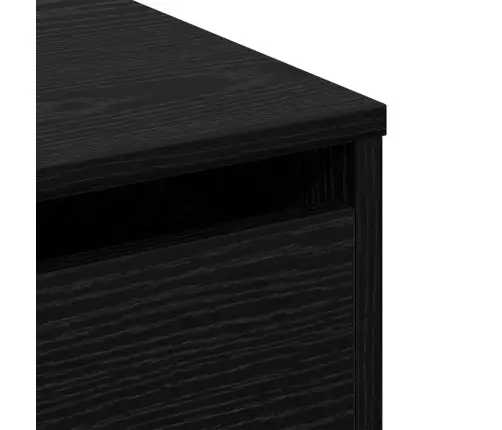 Atvilktņu Skapis Melns Ozols 60 X 41 X 58 Cm Inženierijas Koks Vidaxl