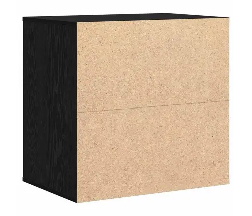 Atvilktņu Skapis Melns Ozols 60 X 41 X 58 Cm Inženierijas Koks Vidaxl