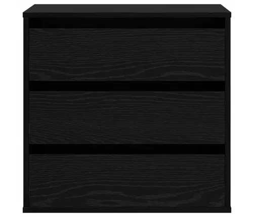 Atvilktņu Skapis Melns Ozols 60 X 41 X 58 Cm Inženierijas Koks Vidaxl
