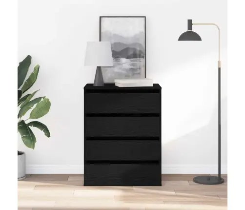 Sahtlibüroo Sahtliga Must 60 X 41 X 76 Cm Tehispuit