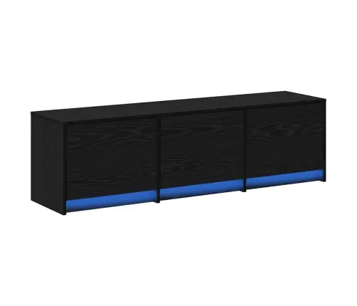 Telerikapp Sahtliga Must Tamm 140 X 34 X 40 Cm Tehispuit