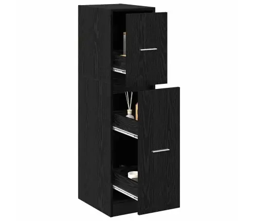 Apteekri Kapp Must Tamm 30 X 41 X 118 Cm Tehispuit