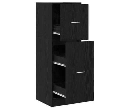 Aptieku Skapis Melna Ozola 40X41X118 Cm Inženiertērauda Vidaxl