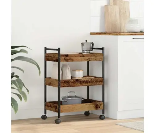 Virtuvės Vežimėlis Sena Mediena 50 X 30 X 70 Cm