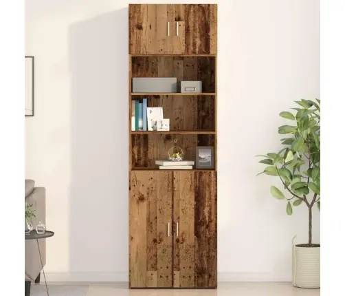 Sienas Skapis Vecs Koks 70X42,5X40 Cm Inženiertehniskā Koks Vidaxl