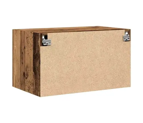 Sienas Skapis Vecs Koks 70X42,5X40 Cm Inženiertehniskā Koks Vidaxl