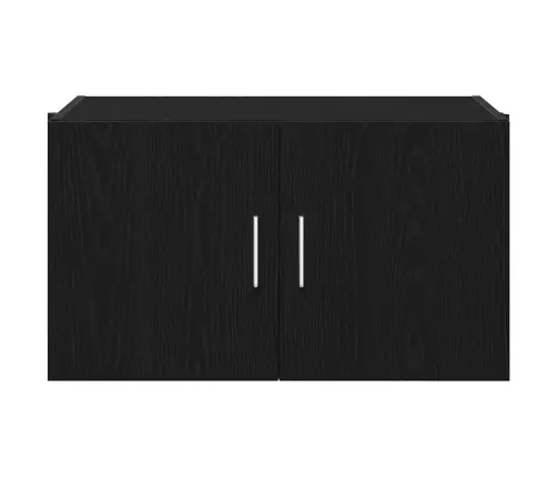 Sienas Skapis Melno Ozolu 70X42,5X40 Cm Inženierijas Koks Vidaxl