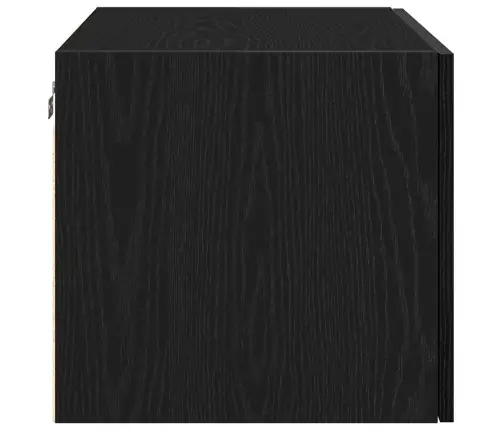 Sienas Skapis Melno Ozolu 70X42,5X40 Cm Inženierijas Koks Vidaxl