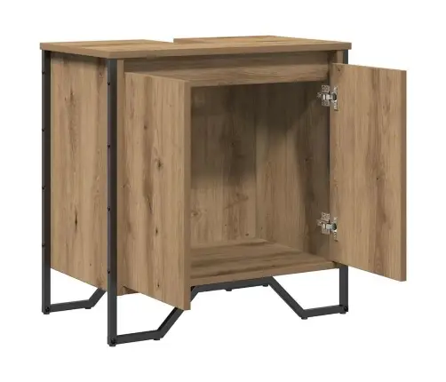 Vannas Istabas Izlietnes Skapītis Artisan Ozols 60X35X50 Cm Inženierijas Koks Vidaxl