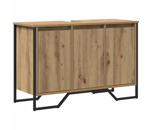 Vannas Izlietnes Skapītis Ozols 91X35X60 Cm Inženierijas Koks Vidaxl