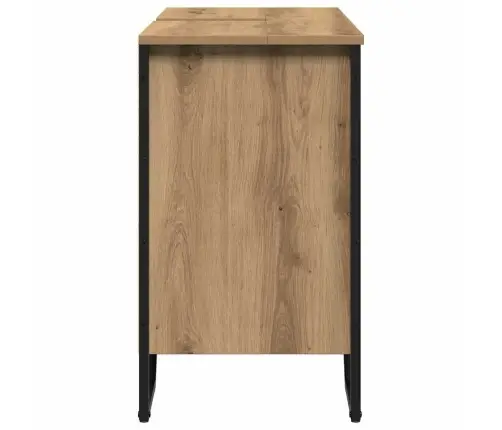 Vannas Izlietnes Skapītis Ozols 91X35X60 Cm Inženierijas Koks Vidaxl