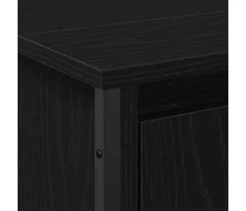 Kraanikausi Kapp Muu Uksega Must Tamm 91 X 35 X 60 Cm Tehispuit